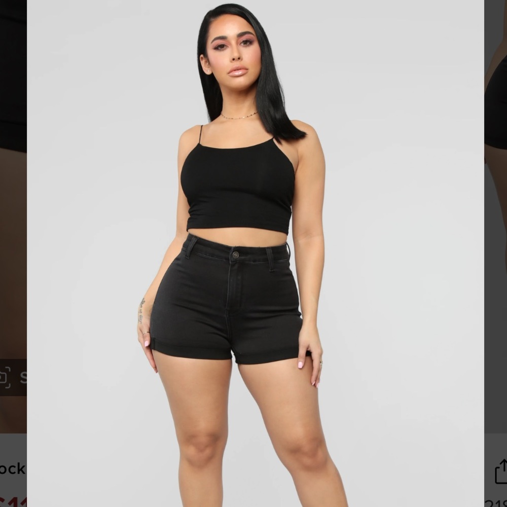 Fashion Nova Rock Solid Denim Shorts size 5 NWT